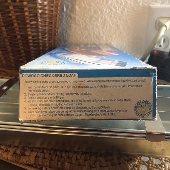 Rowoco Checkered Loaf 4 Piece Set w/Original Box - Picture 9 of 12